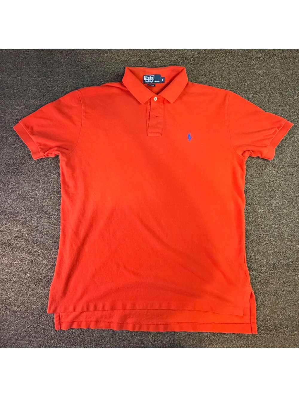 Polo Ralph Lauren Men’s L Red Polo Shirt Blue Pony